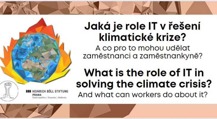 Jaká je role IT v řešení klimatické krize?/What is the role of IT in solving the climate crisis?